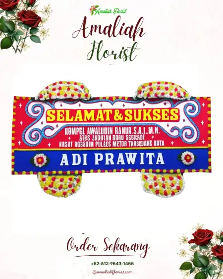 Papan Bunga Ucapan Selamat Karang Kepuh