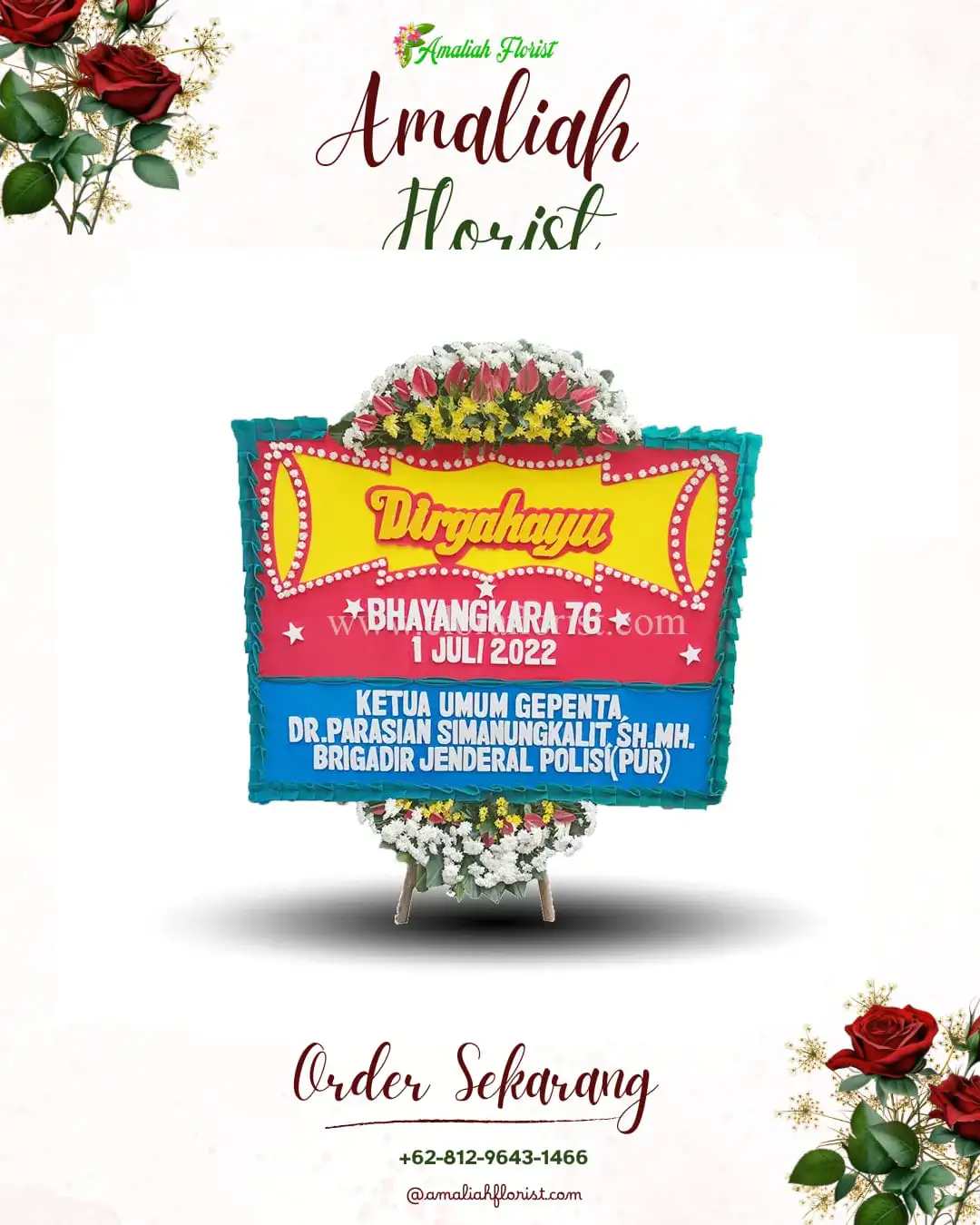 Papan Bunga HUT Ulang Tahun Karang Kepuh